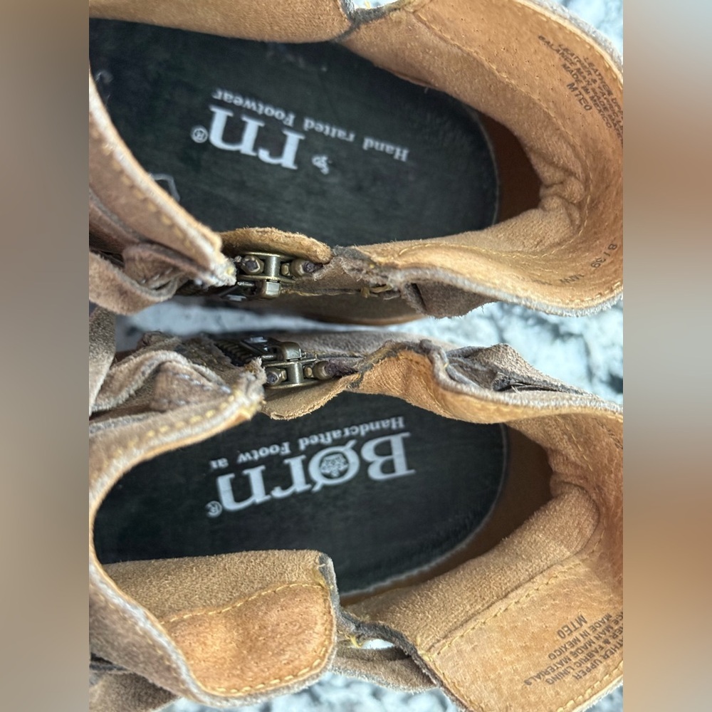 Born Women's Taupe Ankle Booties - Picture 11 of 13
